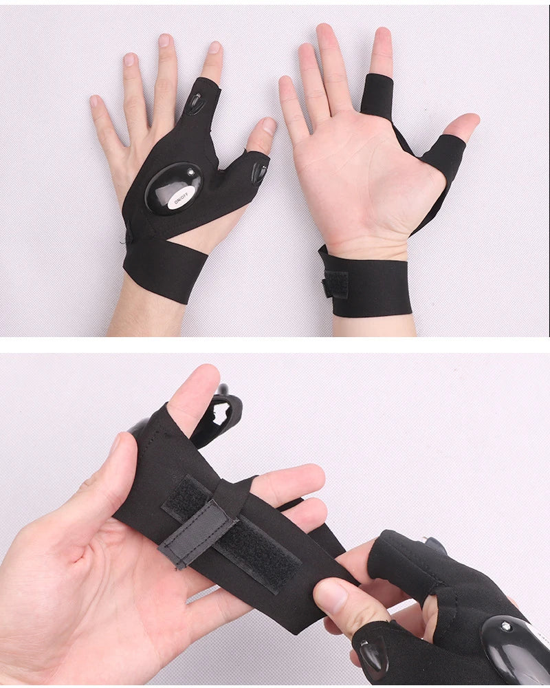 Flashlight gloves