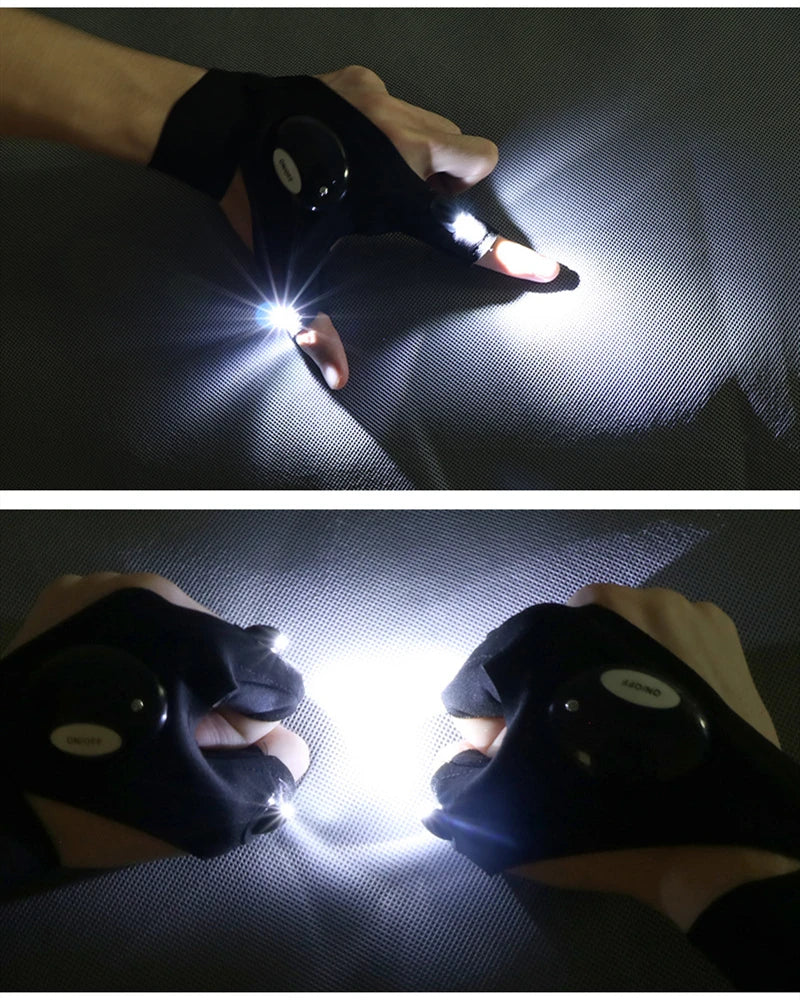 Flashlight gloves